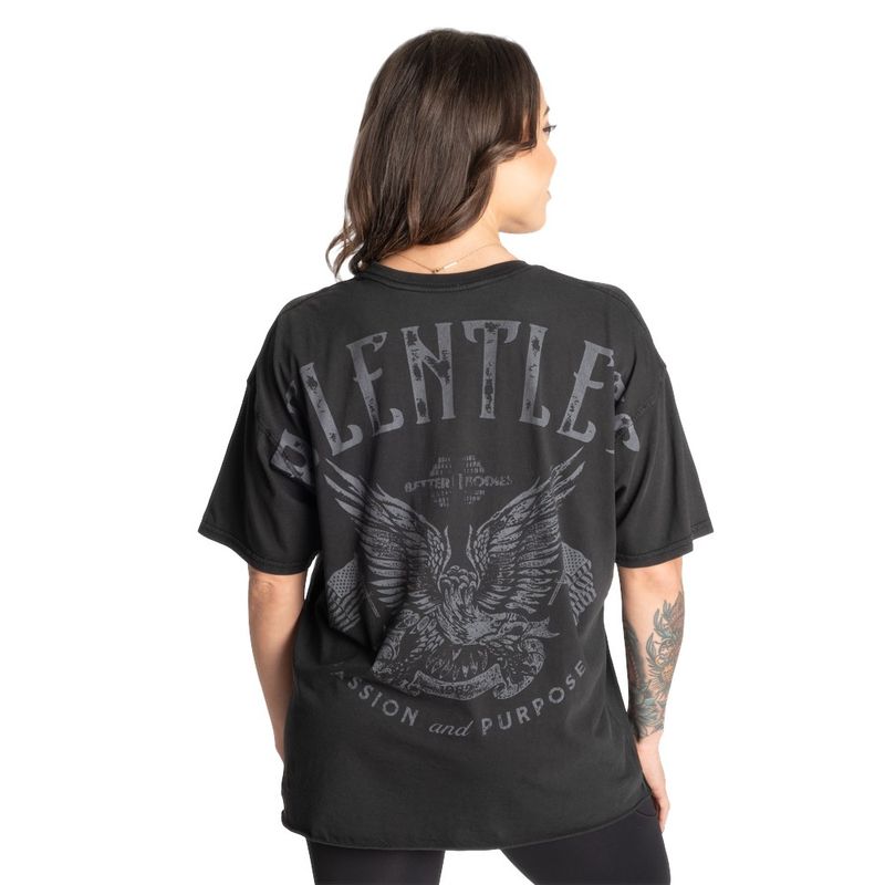 Футболка &quot;Relentless Oversized Teel&quot;, Washed Black, Better Bodies
