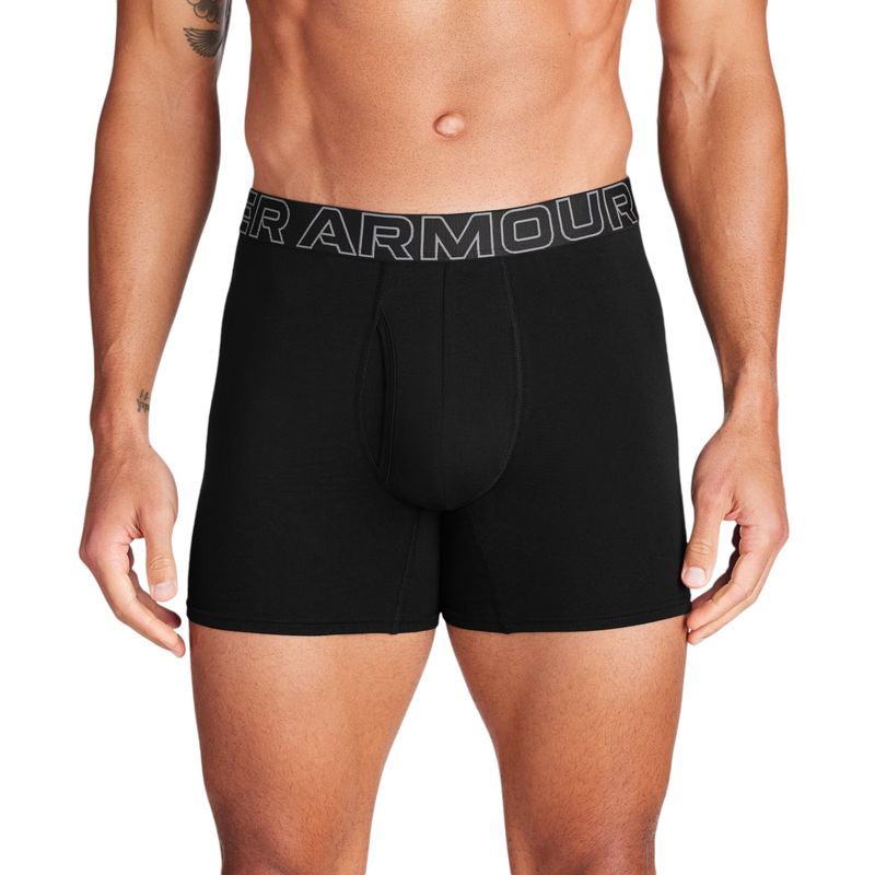 Нижнее белье &quot;UA Performance Cotton 6&quot; 3-Pack Boxerjock®&quot;, Men&#39;s, Black, Under Armour