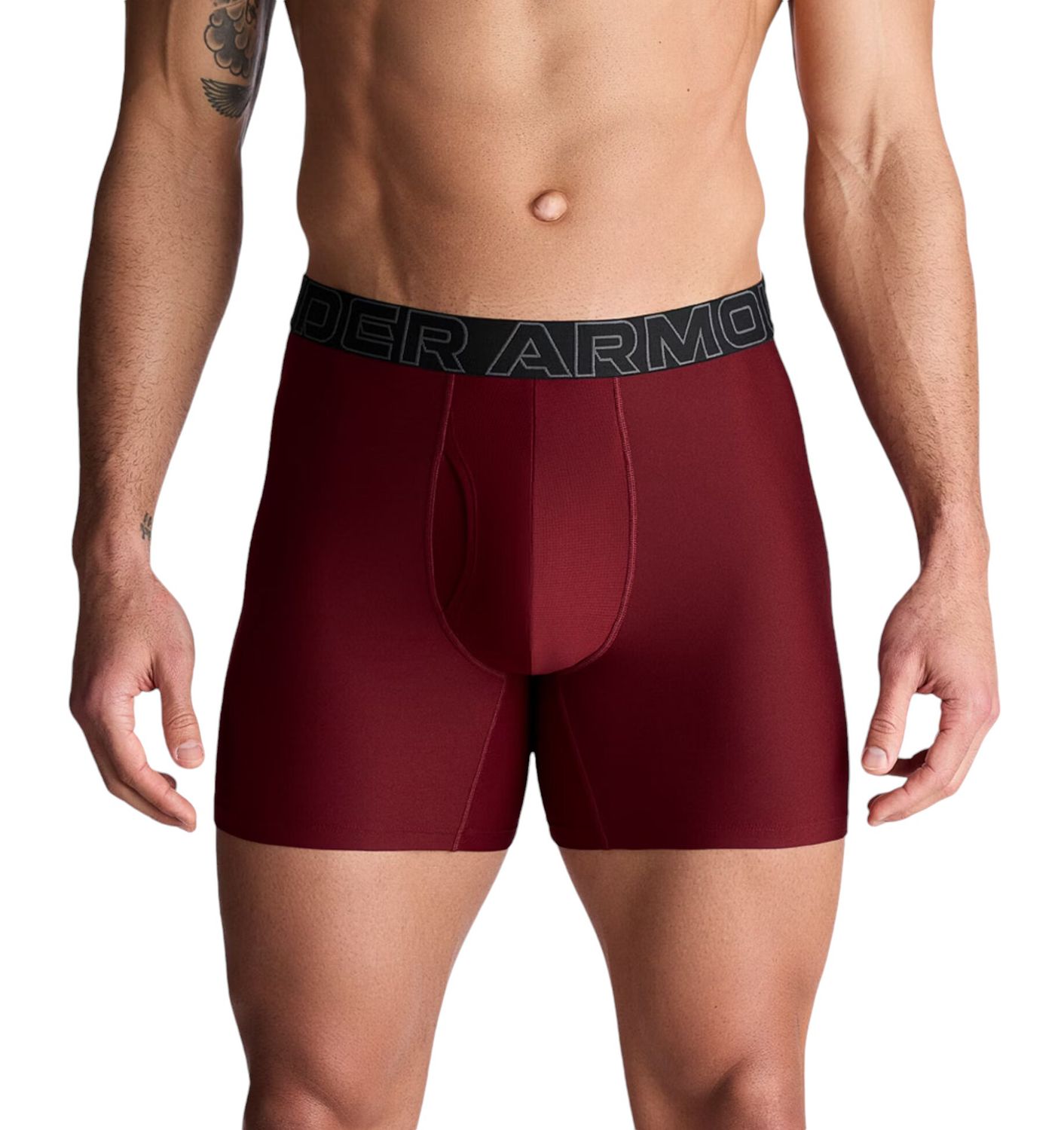 Нижнее белье &quot;UA Performance Tech™ 6&quot; 3-Pack Boxerjock®&quot;, Men&#39;s, Cardinal/ Black/Castlerock, Under Armour