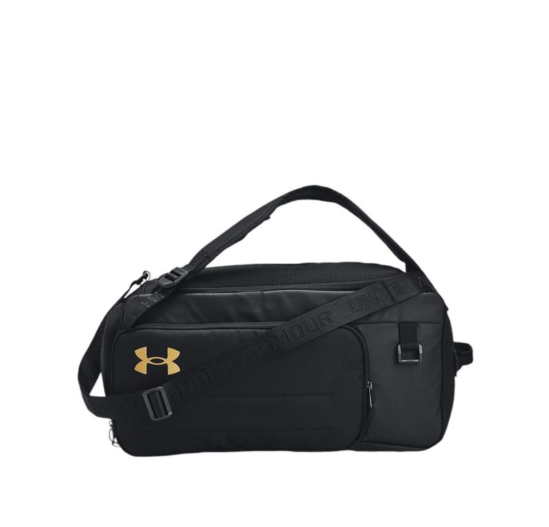 Сумка - рюкзак &quot;UA Contain Duo Small Backpack Duffle&quot;, (40L), Black/Metallic Gold, Under Armour