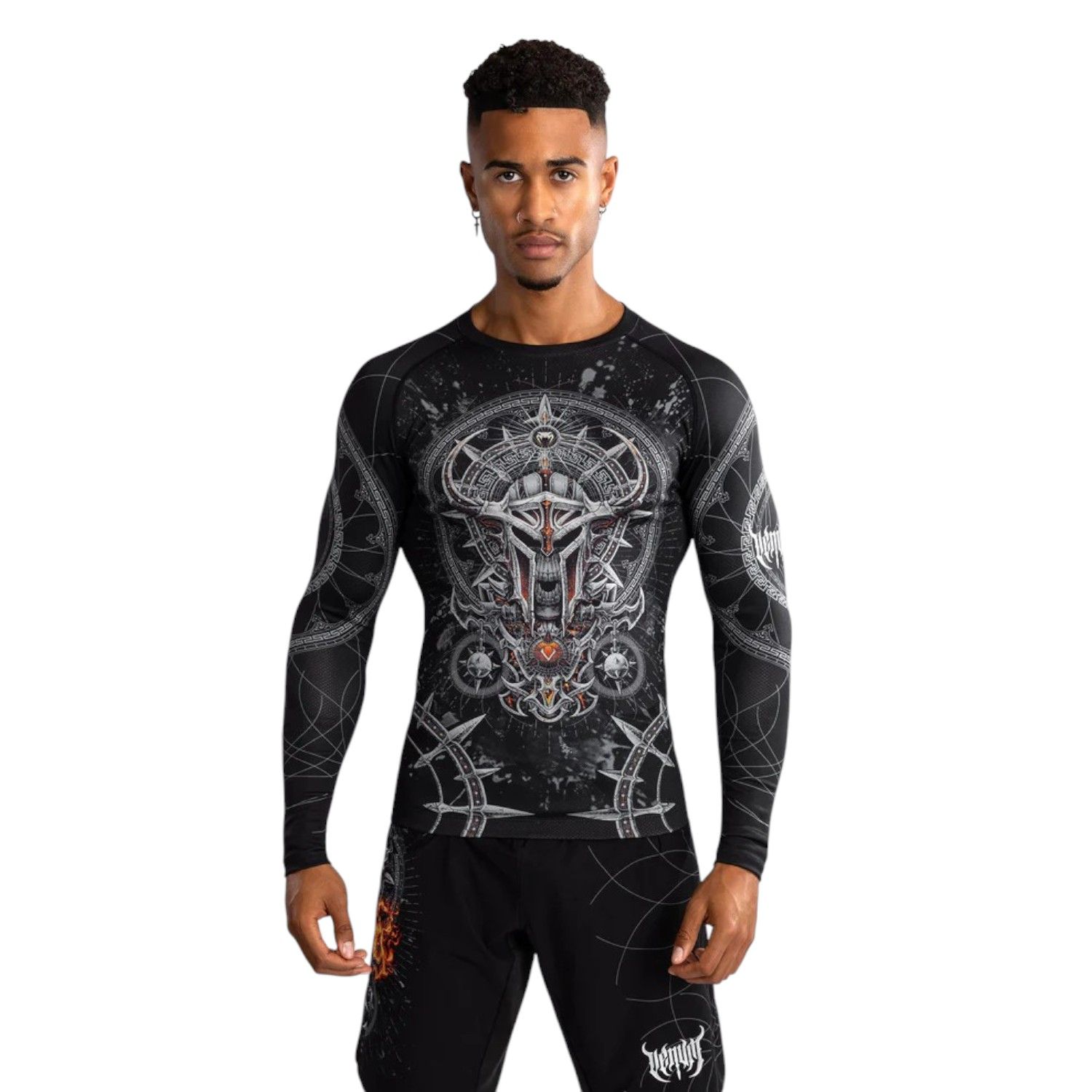 Рашгард &quot;GLADIATOR 5.0 Long sleeves Rashguard&quot;, Men&#39;s, Black/Silver, VENUM