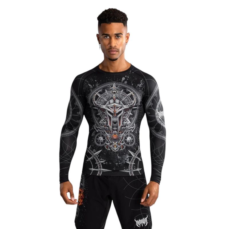 Рашгард &quot;GLADIATOR 5.0 Long sleeves Rashguard&quot;, Men&#39;s, Black/Silver, VENUM