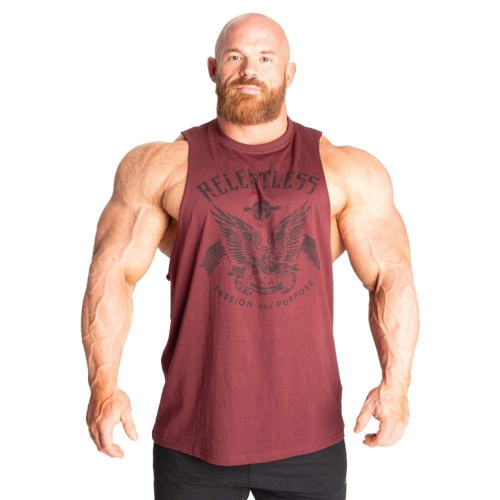 Майка &quot;Relentless Cut Out Tank&quot;, Maroon, Better Bodies