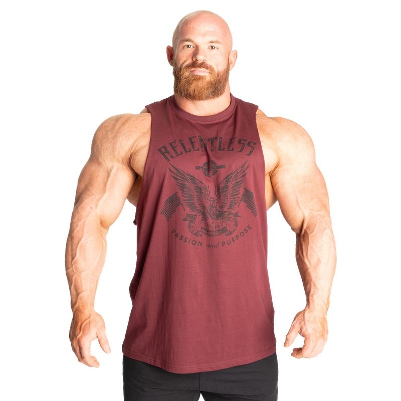 Майка &quot;Relentless Cut Out Tank&quot;, Maroon, Better Bodies