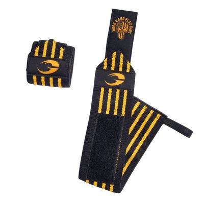 Кистевые бинты &quot;Hardcore Wrist Wraps 18 inch&quot;, Black/Yellow, Gasp