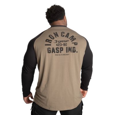 Лонгслив &quot;Iron Camp Raglan LS&quot;, Green/Black, Gasp