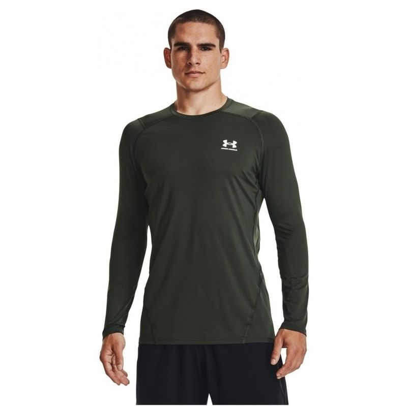 Рашгард HeatGear &quot;Fitted Long Sleeve&quot;, Men&#39;s, Baroque Green, Under Armour