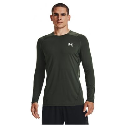 Рашгард HeatGear &quot;Fitted Long Sleeve&quot;, Men&#39;s, Baroque Green, Under Armour
