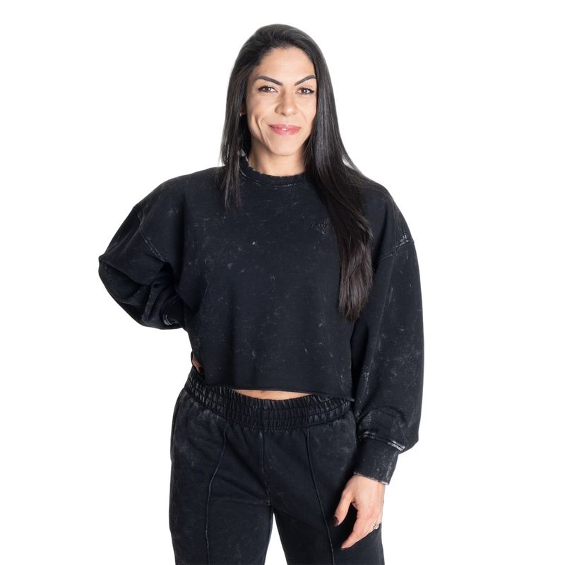 Свитшот &quot;Acid Washed Sweater&quot;, Acid washed black, Better Bodies