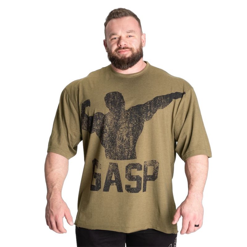 Футболка "Archer Iron Tee", Army Green Mel, Gasp