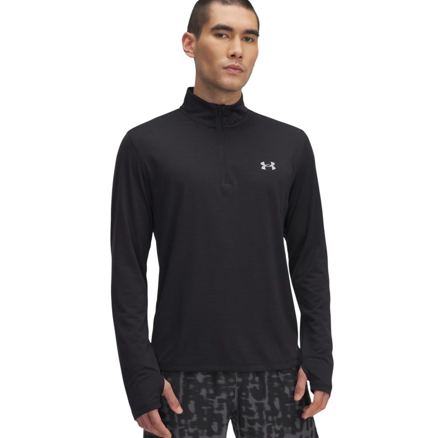 Рашгард &quot;Launch 1/4 Zip Sweatshirt&quot;, Men&#39;s, Black, Under Armour
