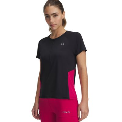 Футболка &quot;UA Trail Run Zip SS&quot;, Black, Under Armour