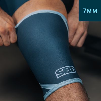 Наколенники для пауэрлифтинга &quot;Reflect&quot;, 7 мм, Teal/Blue, SBD
