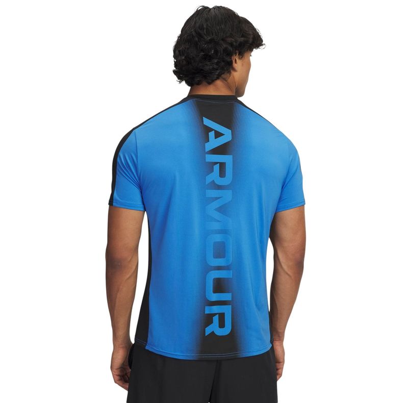 Футболка UA &quot;HG Wordmark SS&quot;, Men&#39;s, Blue Atlantis/Black, Under Armour