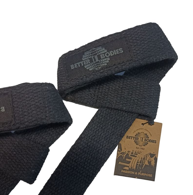 Лямки для тяги "Lifting Straps", Black, Better Bodies