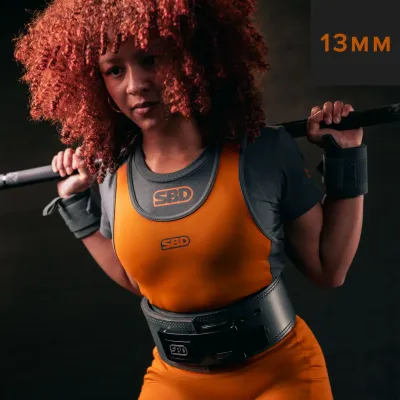 Пояс "SBD Powerlifting" 13mm, Forge, Grey/Black,  SBD