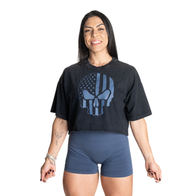 Топ "Relentless Women's Tee", Acid Washed Black, Gasp