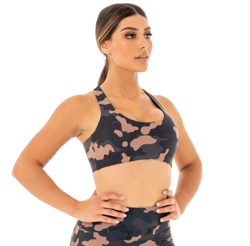 Топ "Camo Sports Bra", Women's, Rose Camo, Ryderwear