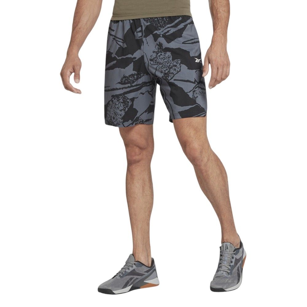 Шорты "Workout Ready Allover Print Shorts", Black, Reebok