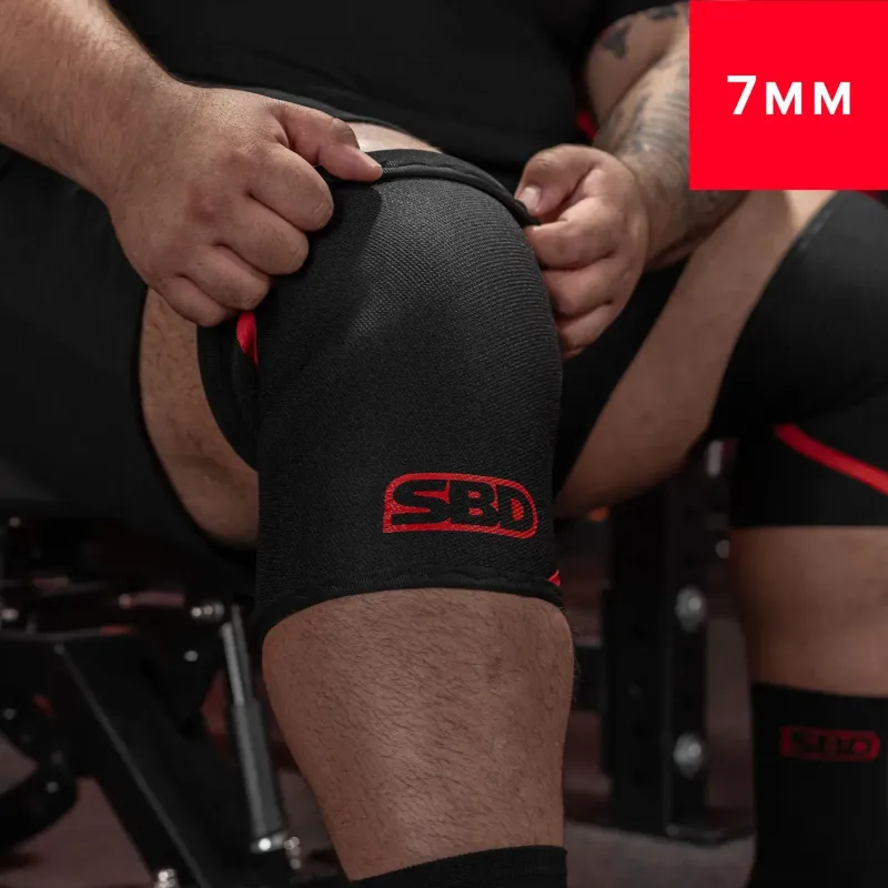 Наколенники "Powerlifting Knee Sleeves", 7mm, SBD
