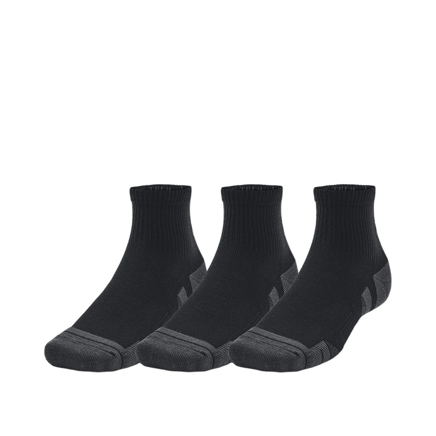 Носки "UA Performance Tech 3-Pack Quarter Socks", Black, Under Armour