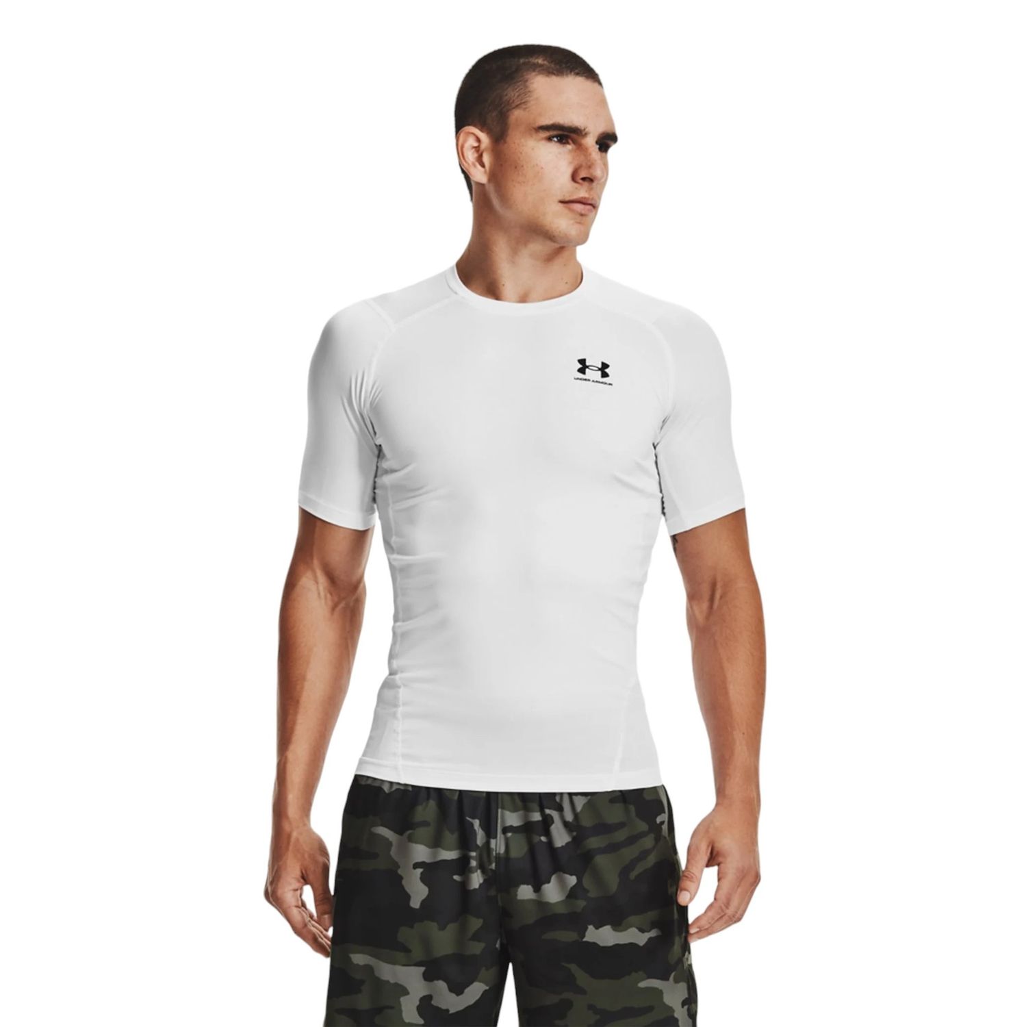 Рашгард "HG Armour Comp SS", Men's, White, Under Armour
