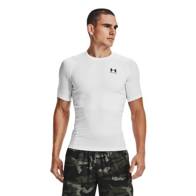 Рашгард "HG Armour Comp SS", Men's, White, Under Armour