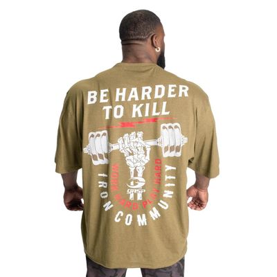 Футболка "Harder To Kill Iron Tee", Army Green Melange, Gasp