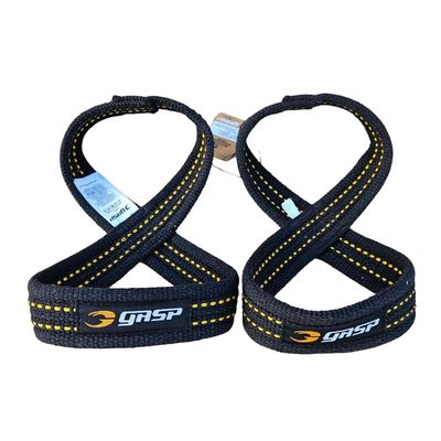 Лямки для тяги "Gasp figure 8 straps", Black, Gasp