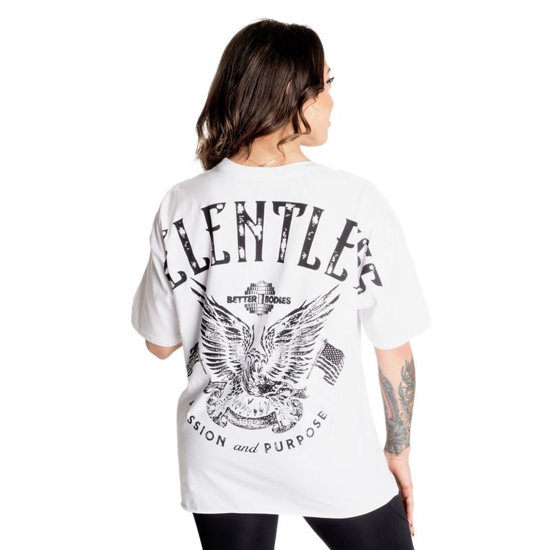 Футболка "Relentless Oversized Teel", White, Better Bodies
