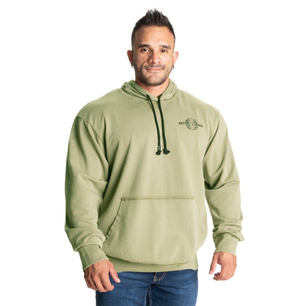 Худи "Washed Hoodie", Acid washed green, Better Bodies