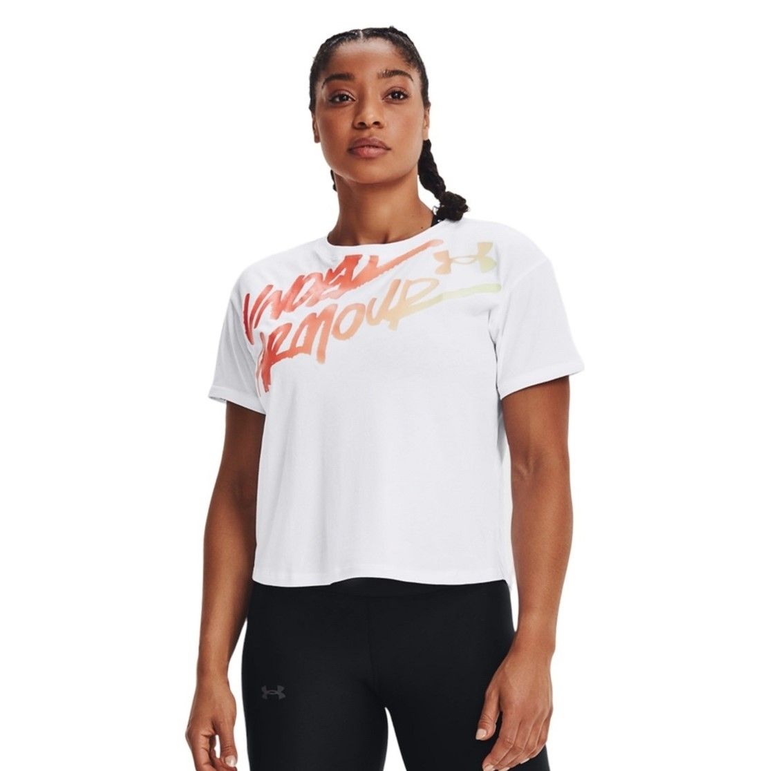 Футболка "Live Chroma Graphic Tee", Women's, White, Under Armour