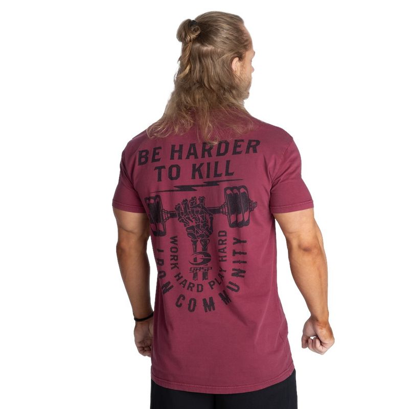Футболка "HTK standard tee", Washed Maroon, Gasp