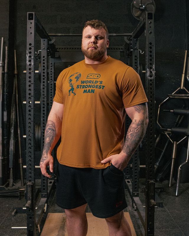 Футболка "World’s Strongest Man 2025", Men's, Rust, SBD