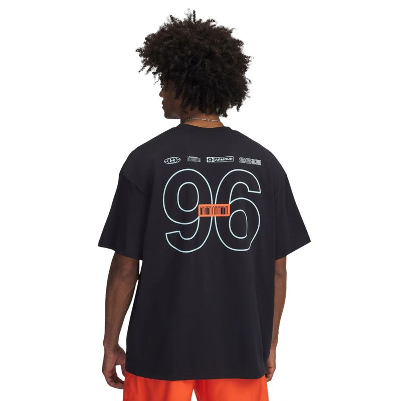 Футболка "UA Heavyweight Mix Tape Hoops" Shorts", Men's, Black, Under Armour