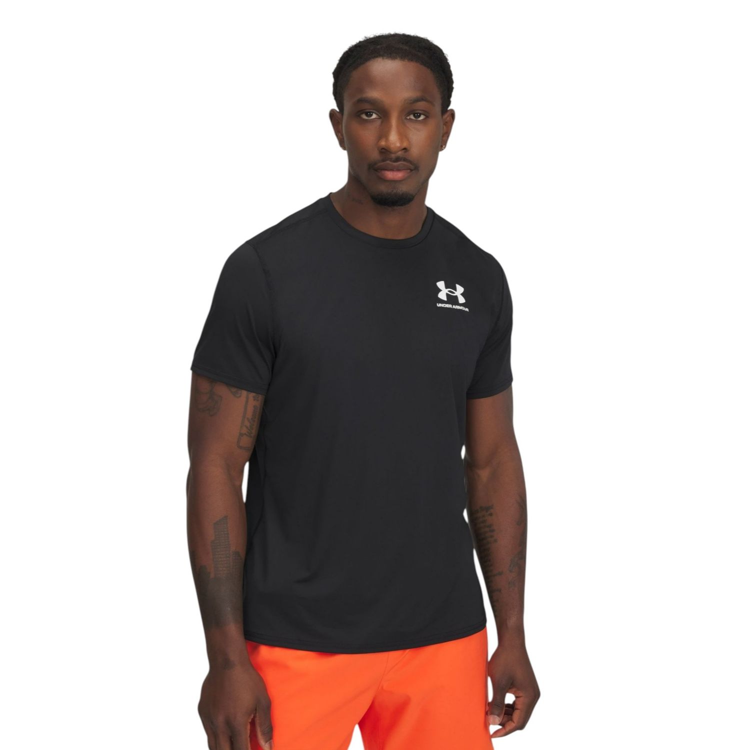 Футболка "UA Heatgear Fitted SS", Black, Under Armour