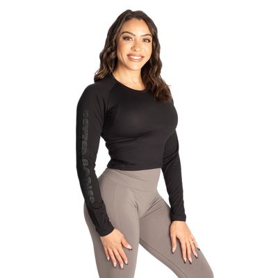 Топ "82 Cropped LS", Black, Better Bodies