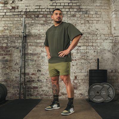 Футболка Oversized - Unisex "Resolve Range", Khaki, SBD