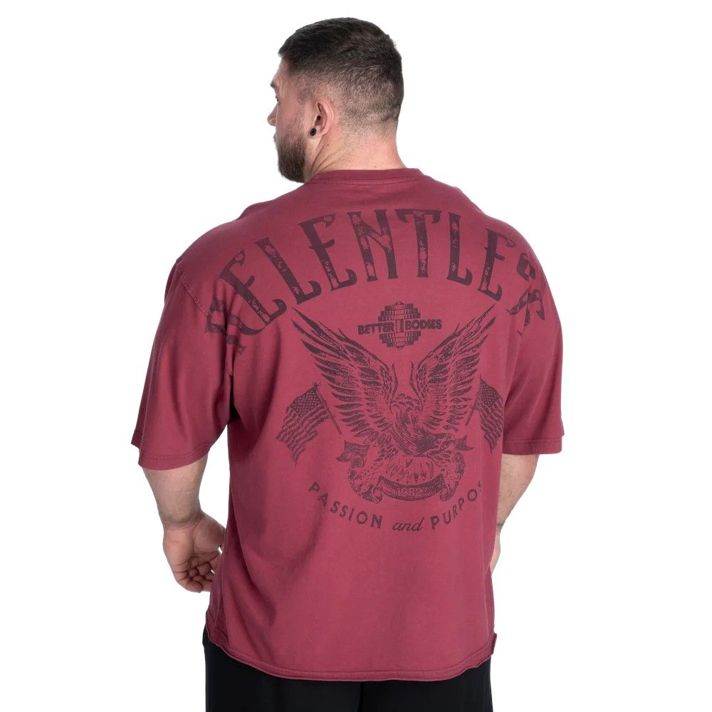 Футболка &quot;RelentlessIron Tee&quot;, Washed Maroon, Better Bodies