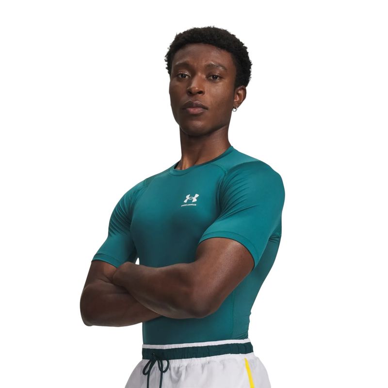 Рашгард "HG Armour Comp SS", Men's, Green, Under Armour