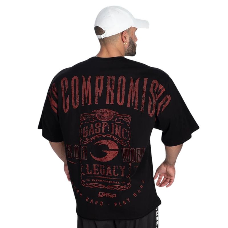 Футболка "NC Iron Tee", Black/Red, Gasp