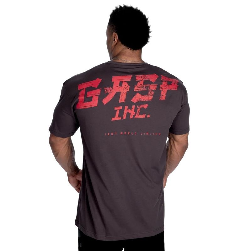 Футболка "Nahma Standard Tee", Iron/Red, Gasp