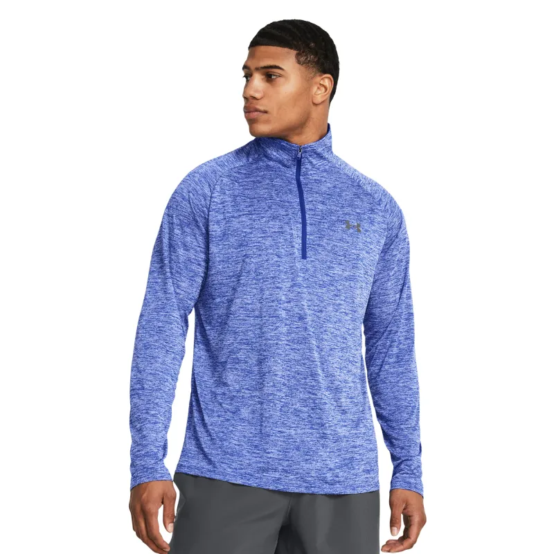 Рашгард "Tech 2.0 1/2 Zip", Men's, Blue, Under Armour