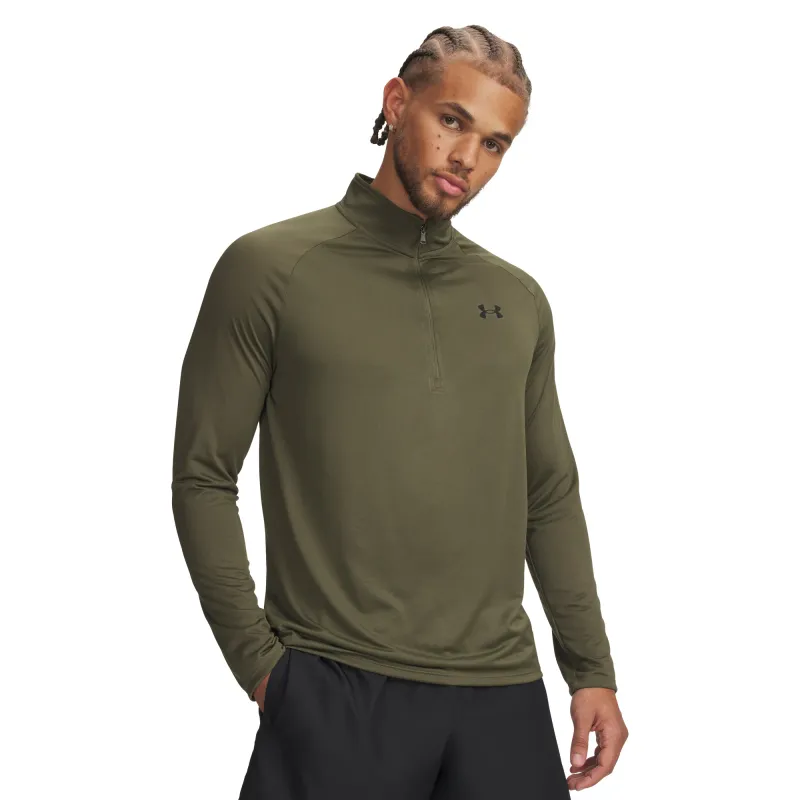 Лонгслив "UA Tech 2.0 1 2 Zip" Under Armour, Olive
