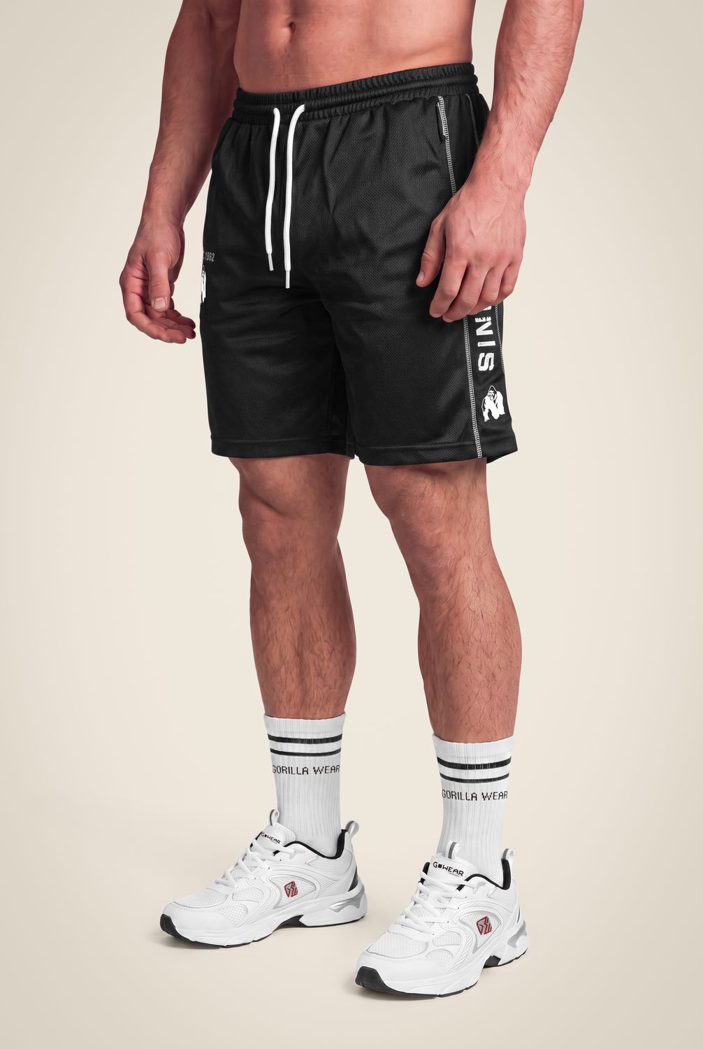 Шорты "MESH SHORTS", Black, GorillaWear
