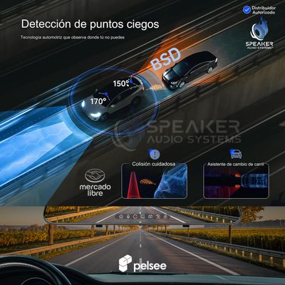 Espejo Retrovisor Inteligente Dash Cam P10 2.5k Pelsee