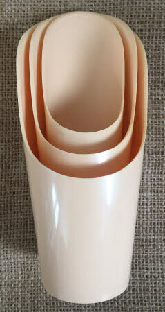 Plastic Soil Scoop Set X3