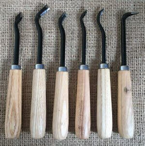 Set Of 6 160mm Ryuga Carving Tools