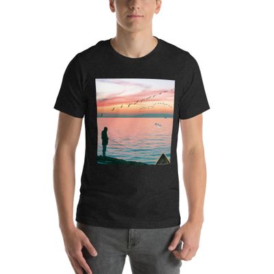 Unisex t-shirt Sunset Fishing