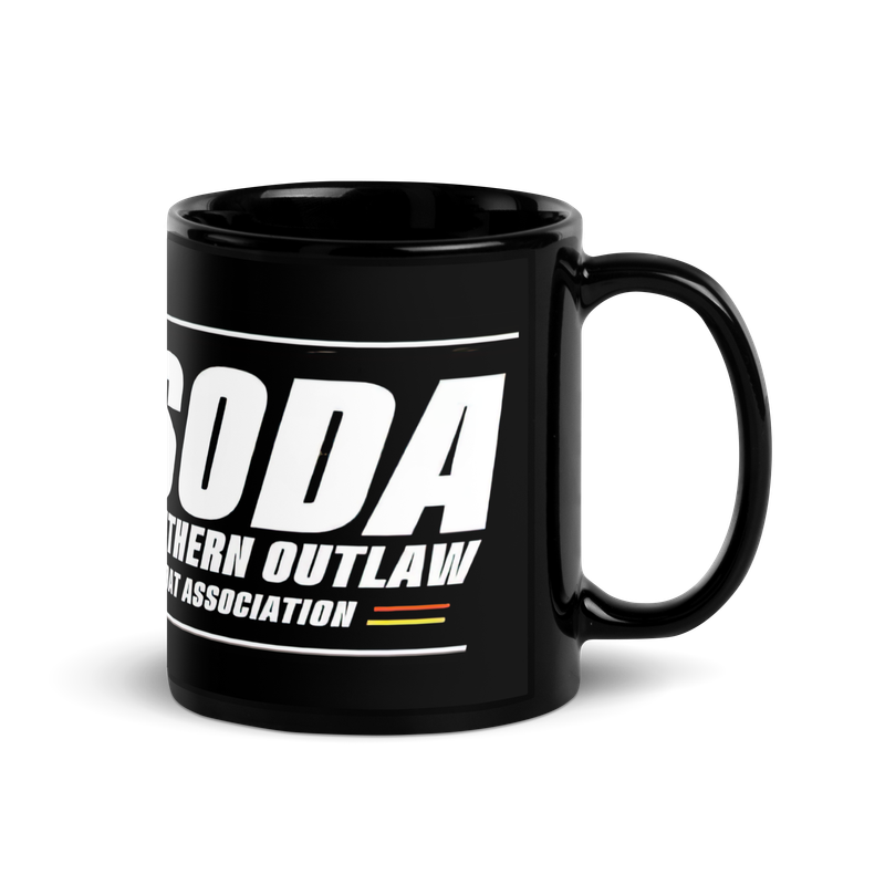 SODA Black Glossy Mug